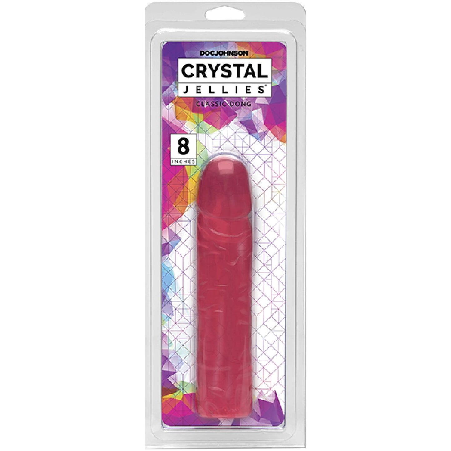 Doc Johnson – Crystal Jellies 8" Classic Dong | Realistic Dildo