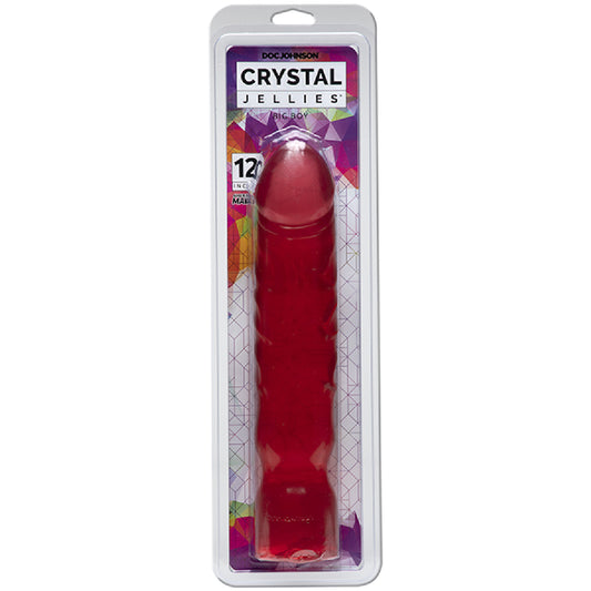 Doc Johnson – 12" Crystal Jellies Big Boy | Extra-Large Realistic Dildo