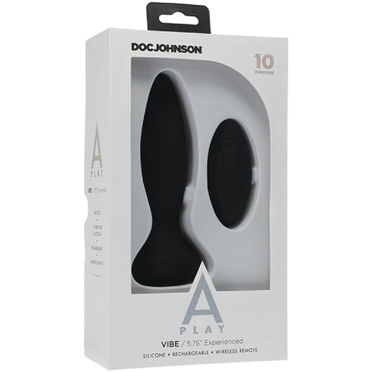 Doc Johnson - A Play Vibe 5.75" Experienced | R.C Rechargeable Silicone Buttplug