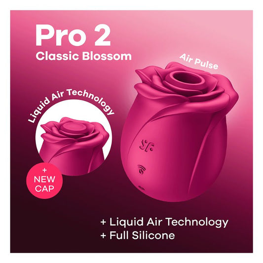 Satisfyer - Pro 2 Classic Blossom | Rose Air Pulse Vibrator