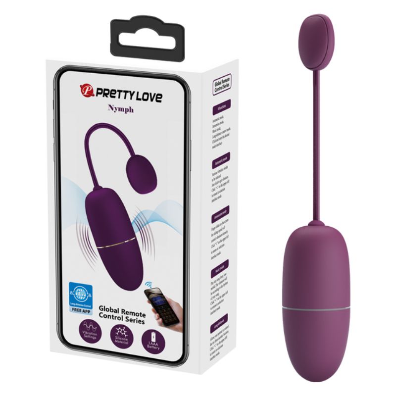 Pretty Love - Global Remote Control Series Nymph | App-Controlled Vibr   Nauti & Nice