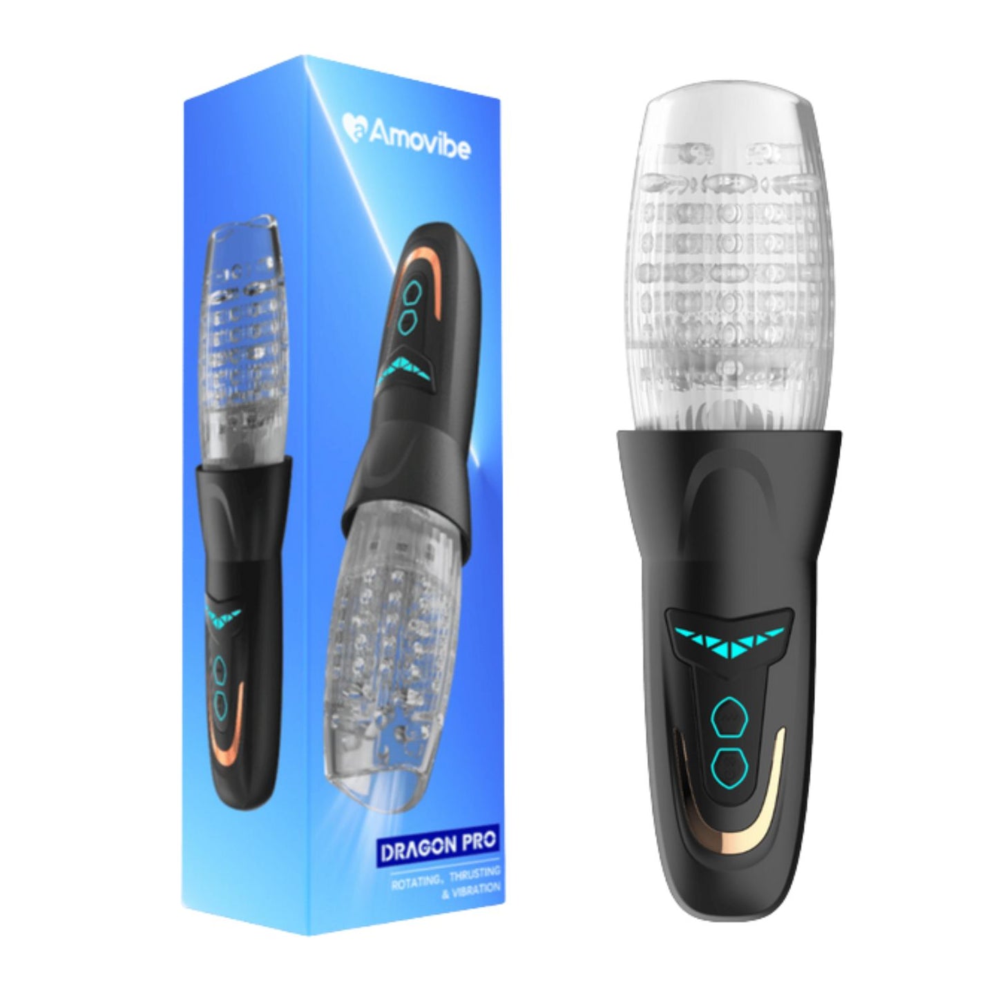 AmoVibe - Dragon Pro | Rotating & Thrusting Masturbator