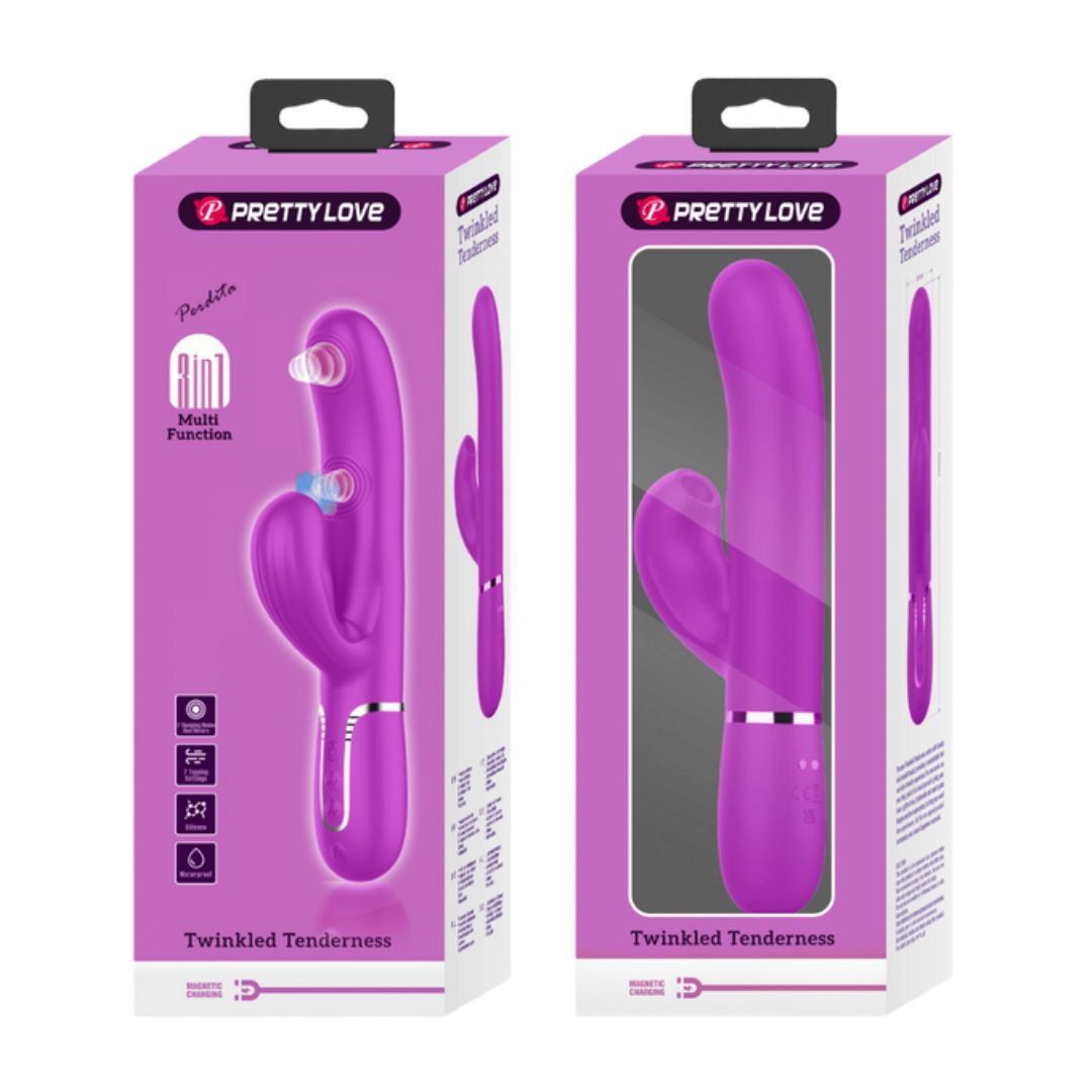 Perdita - 3-in-1 Multi-Function Vibrator | Air Pulse & G-Spot Stimulator