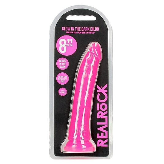 Real Rock - Glow-In-The-Dark 8" Slim | Dildo