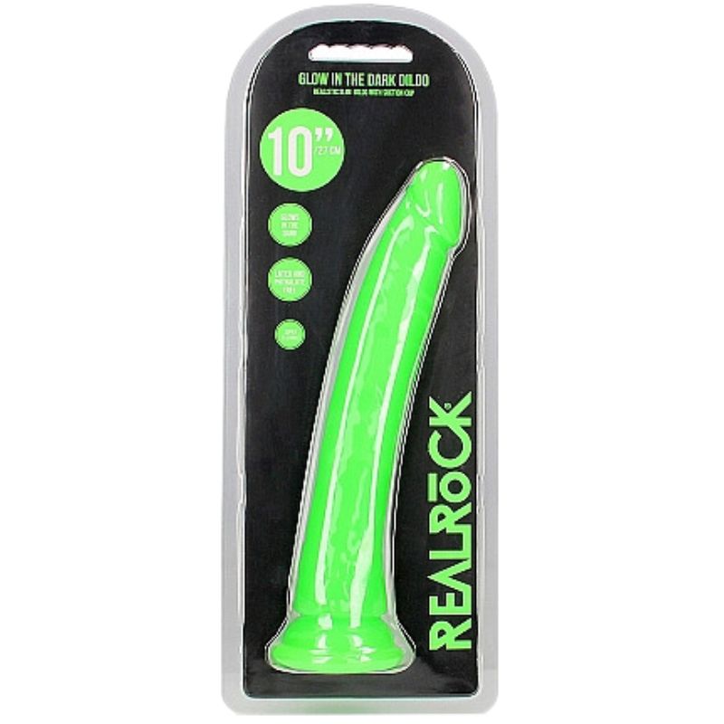 Real Rock - Glow-In-The-Dark 10" Slim | Dildo