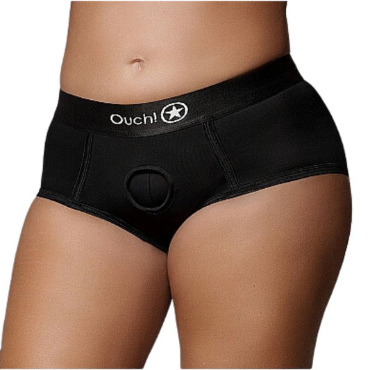 Ouch! - Vibrating Strap-On Brief | Assorted Sizing