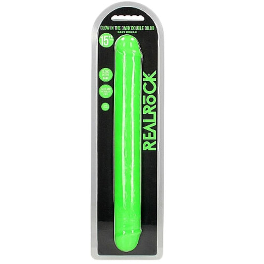 Real Rock - 15" Glow-In-The-Dark | Double Dong