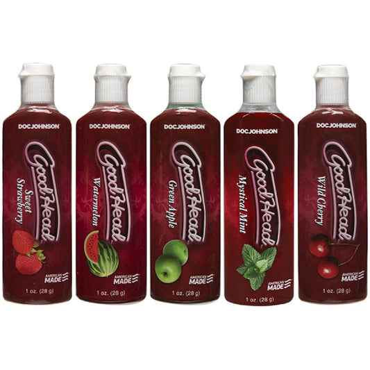 Doc Johnson – Good Head Oral Delight Gel Multi 5-Pack | Flavoured Oral Sex Gel