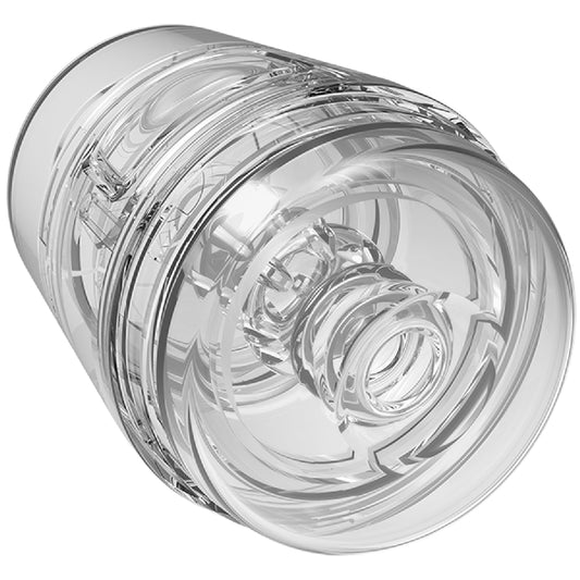 Doc Johnson – Main Squeeze Pop-Off Optix Crystal | Variable Pressure ULTRASKYN Compact Stroker