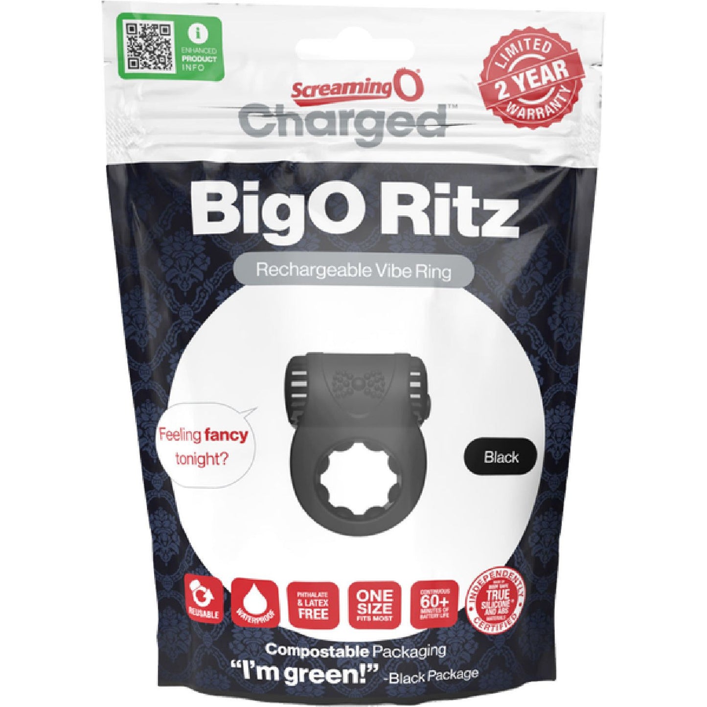 Screaming O – Charged BigO Ritz | Rechargeable Cock Ring