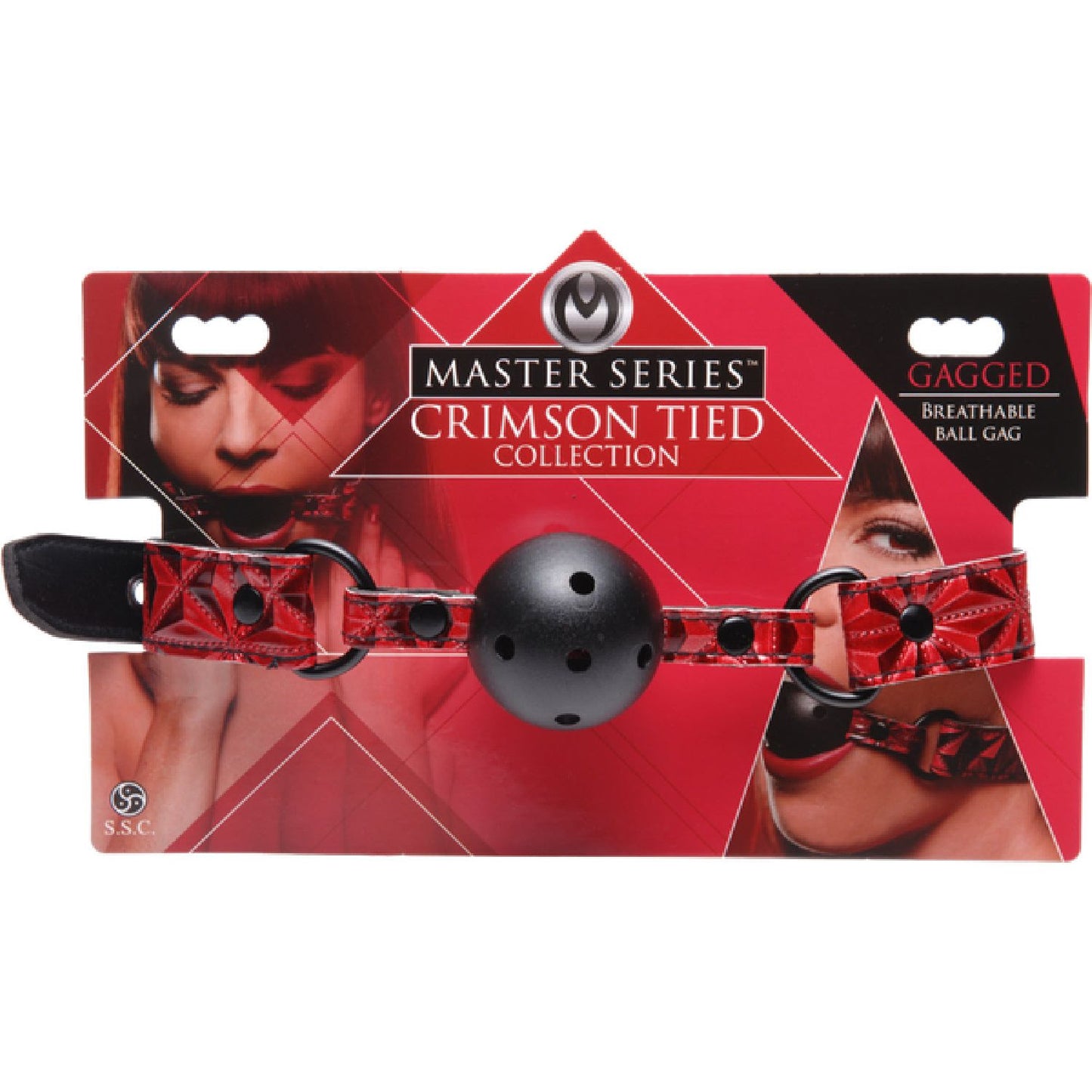 Master Series - Crimson Tied Breathable Ball Gag | Ball Gag