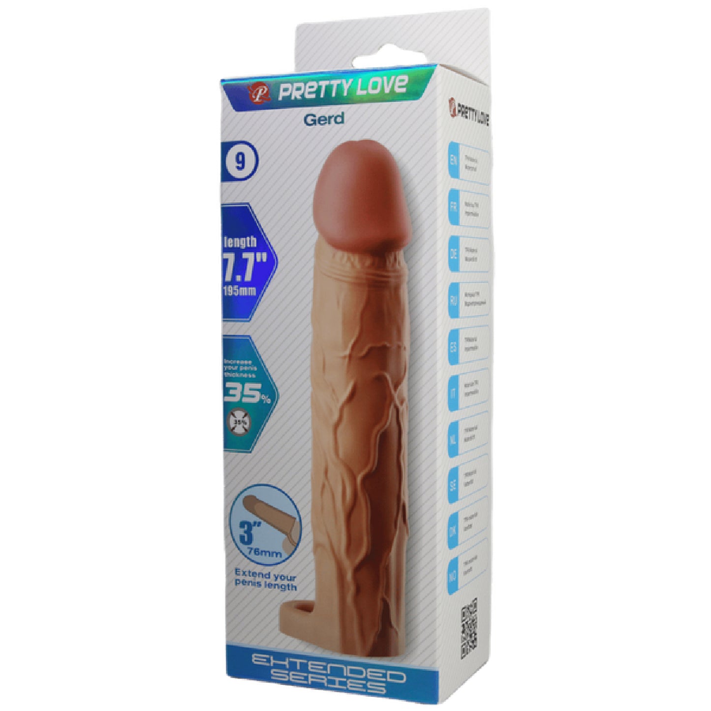 Pretty Love - Extended Series Gerd 7.7" | Penis Extension Sleeve
