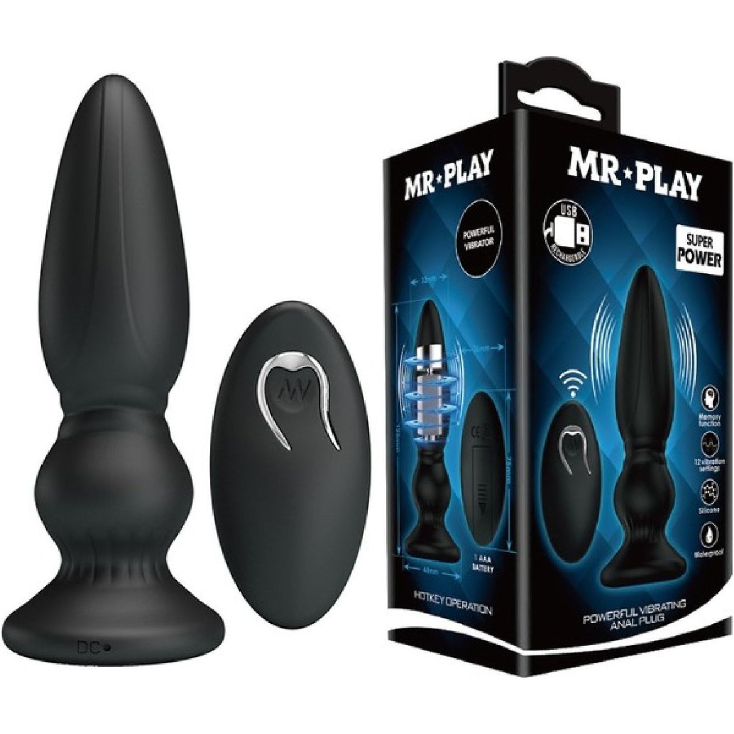 Pretty Love – Mr Play Powerful Vibrating Anal Plug | Prostate Massager