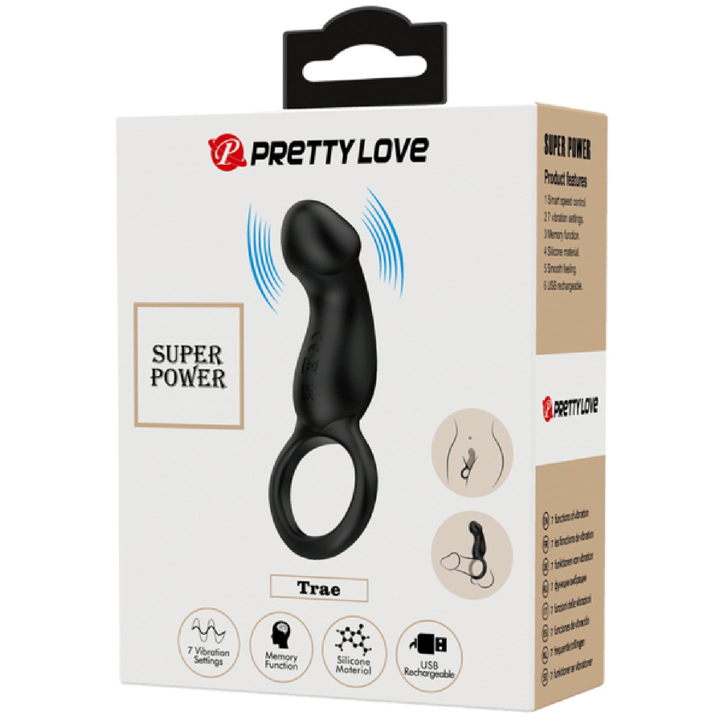 Pretty Love - Super Power Trae | Vibrating Cock Ring