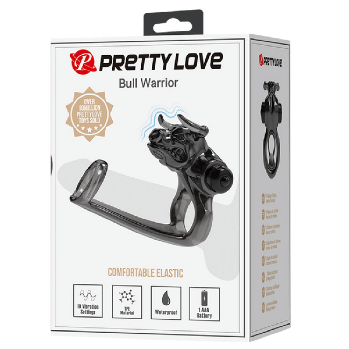 Pretty Love Bull Warrior Comfortable Elastic | Vibrating Cock Ring