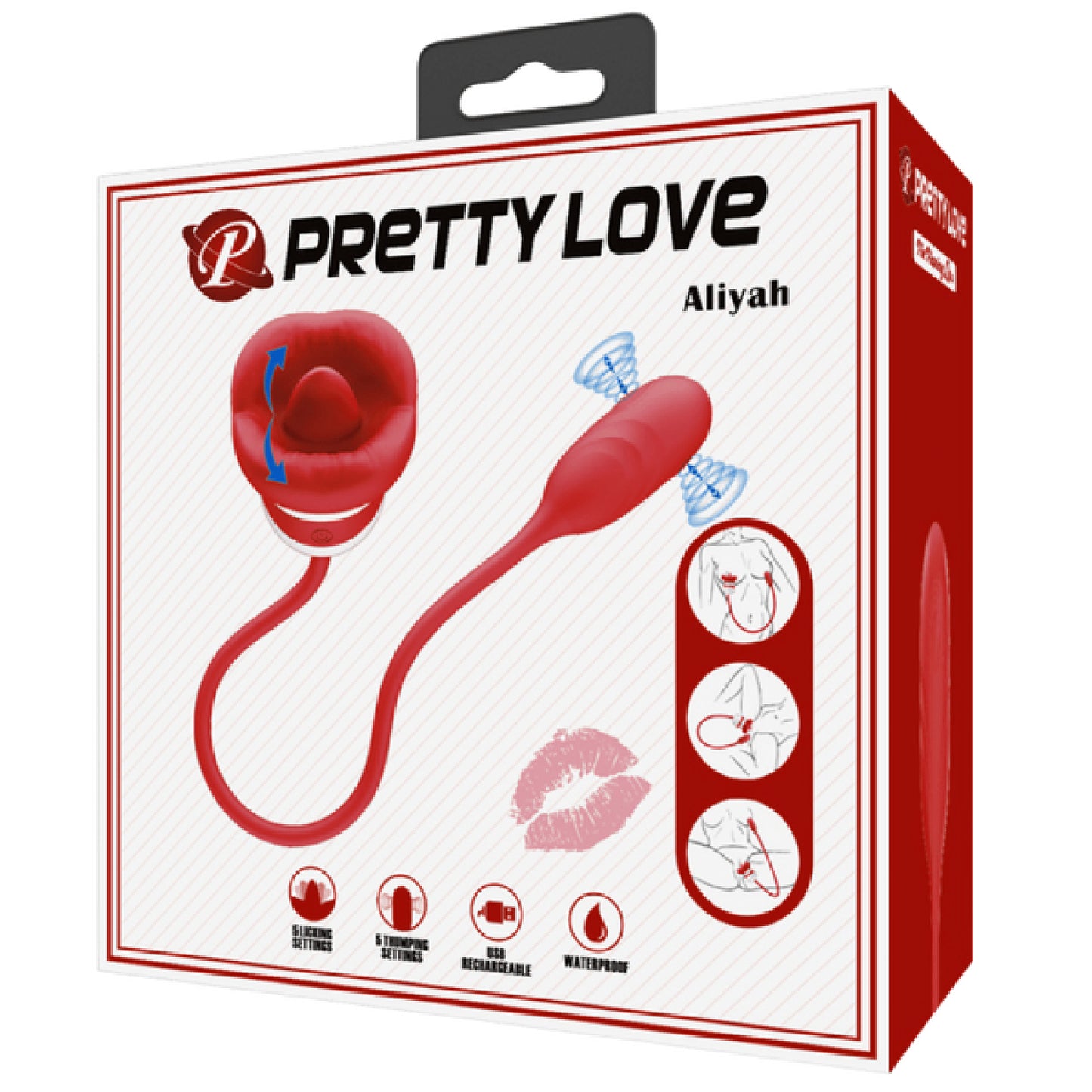 Pretty Love – Aliyah | Mouth-Shaped Vibrator with Thumping Bullet