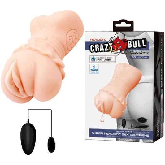 Pretty Love – Crazy Bull Realistic 3D Vagina | Water Activated Vibrating Masturbator