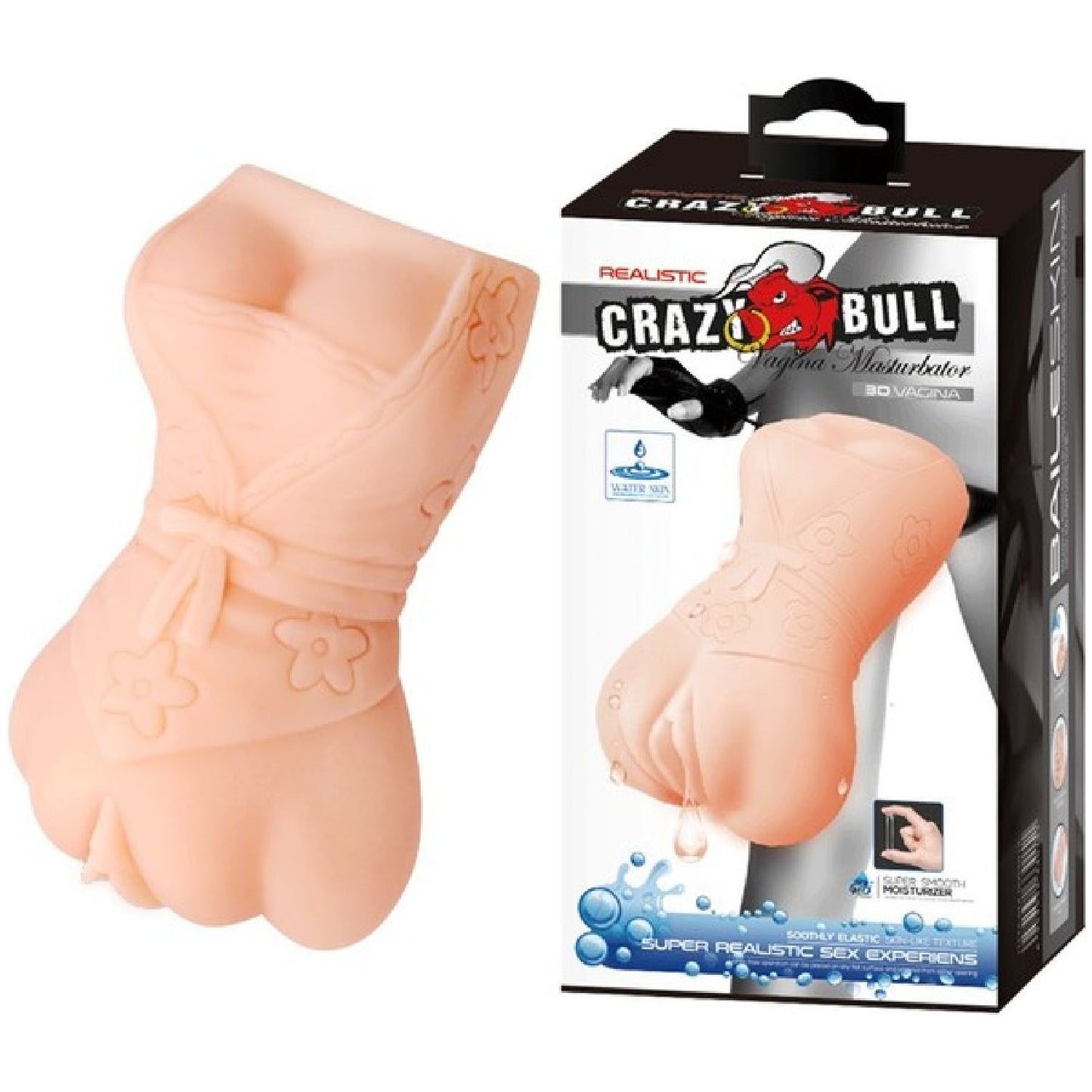 Pretty Love – Crazy Bull Realistic 3D Vagina | Water Activated Male Masturbator