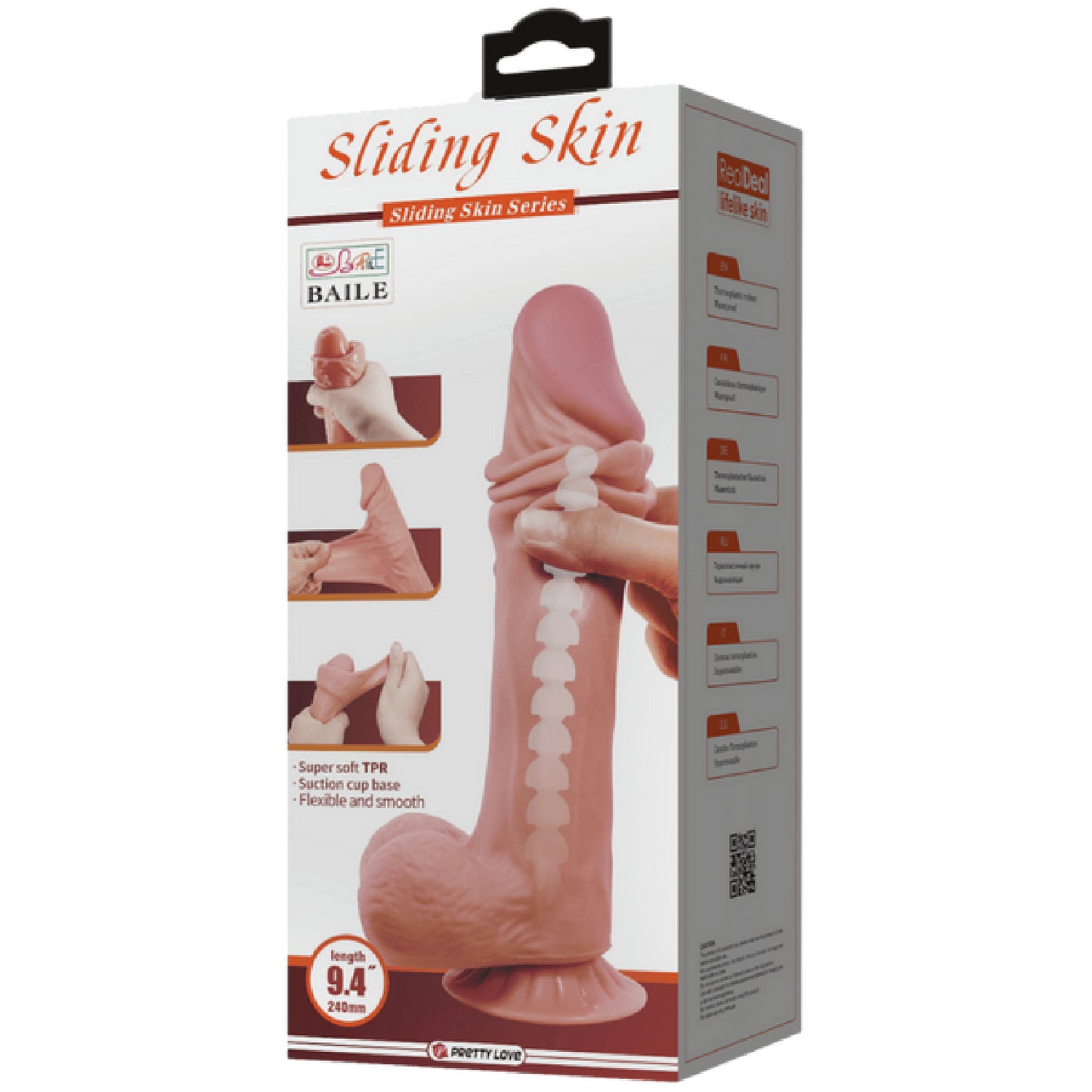 Pretty Love - Sliding Skin Series 9.4" Dong | Realistic Dildo