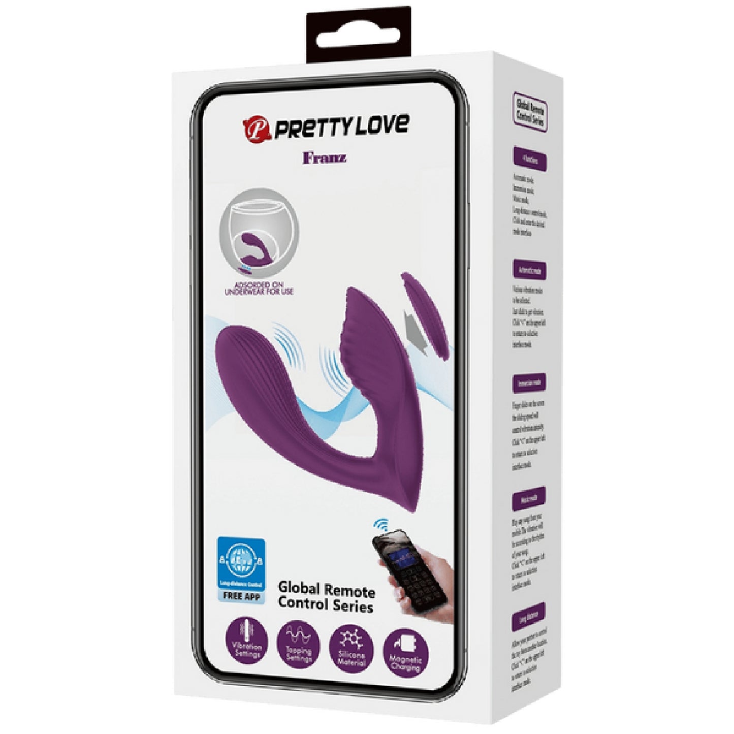 Pretty Love - Global Remote Control Series Franz | App-Controlled Panty Vibrator
