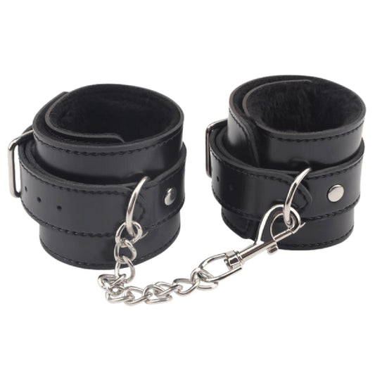 Chisa -Behave Luxury Fetish Obey Me Leather Ankle Cuffs | Bondage Cuffs