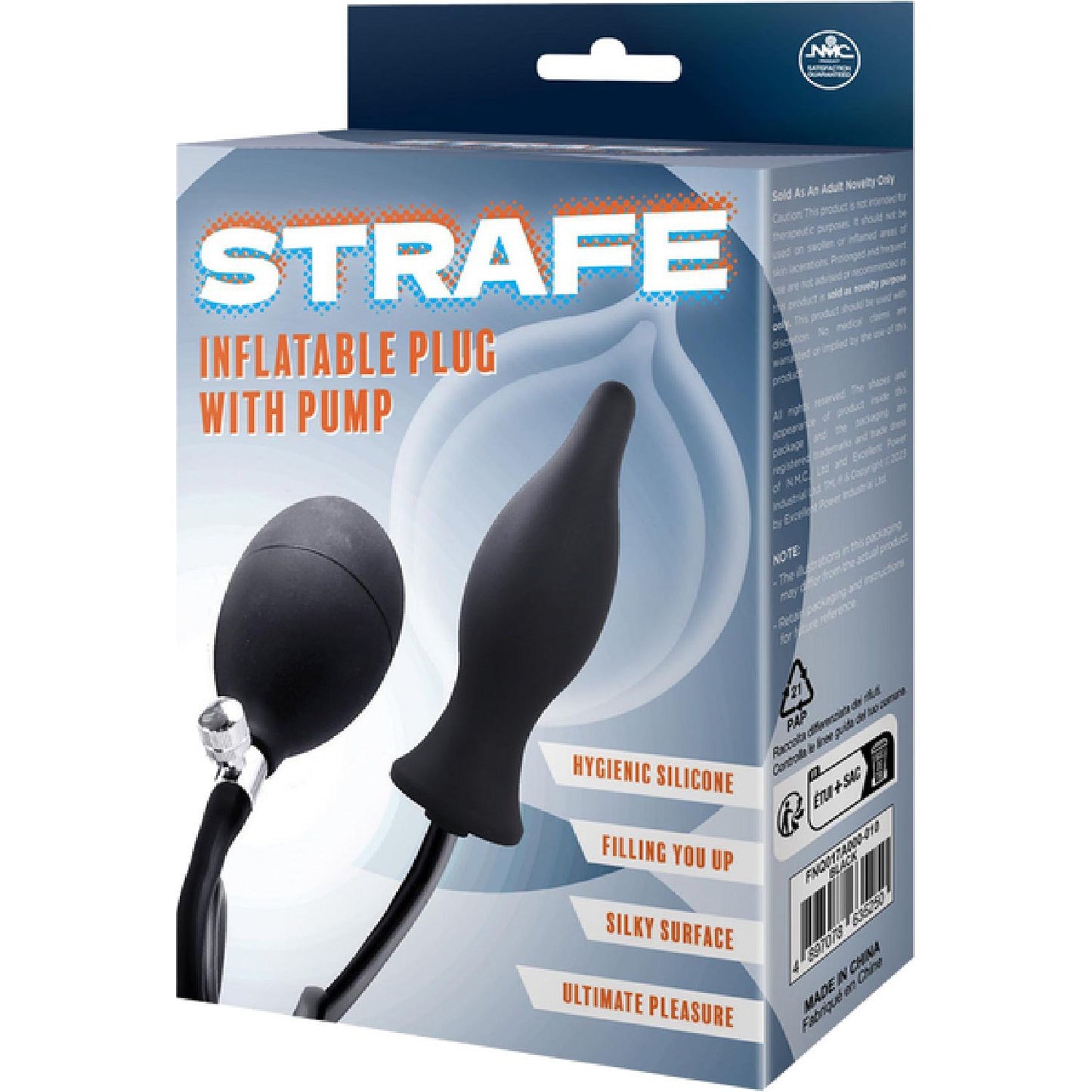 Excellent Power - Strafe Inflatable Teardrop Plug with Pump | Inflatable Anal Plug
