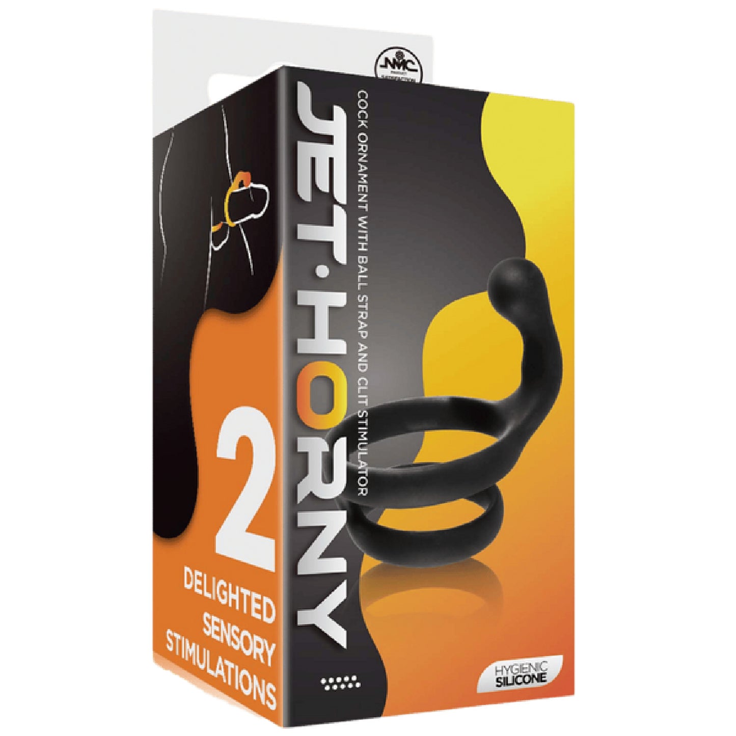 Excellent Power – Jet Horny Cock Ring with Ball Strap and Clit Stimulator | Cock Ring with Ball Strap