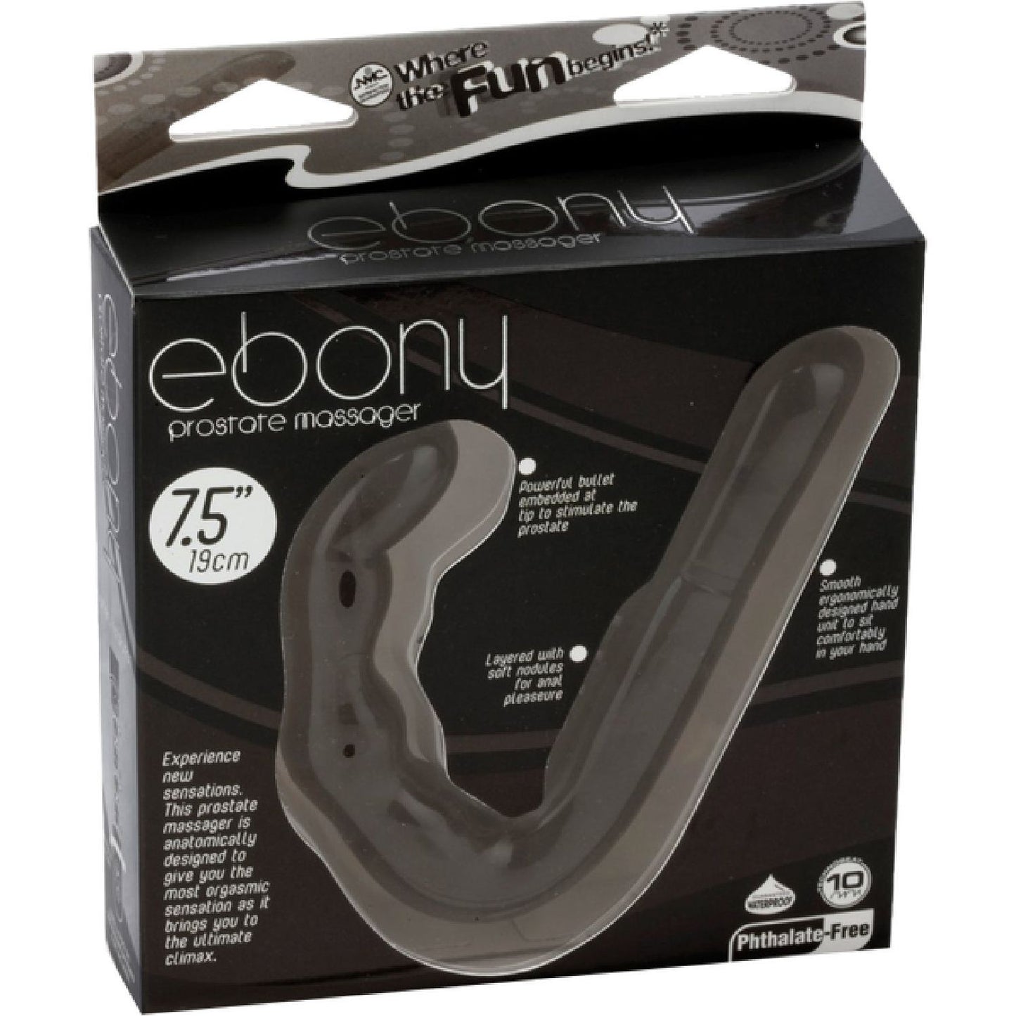 Excellent Power - Ebony Prostate Massager | Vibrating Prostate Massager