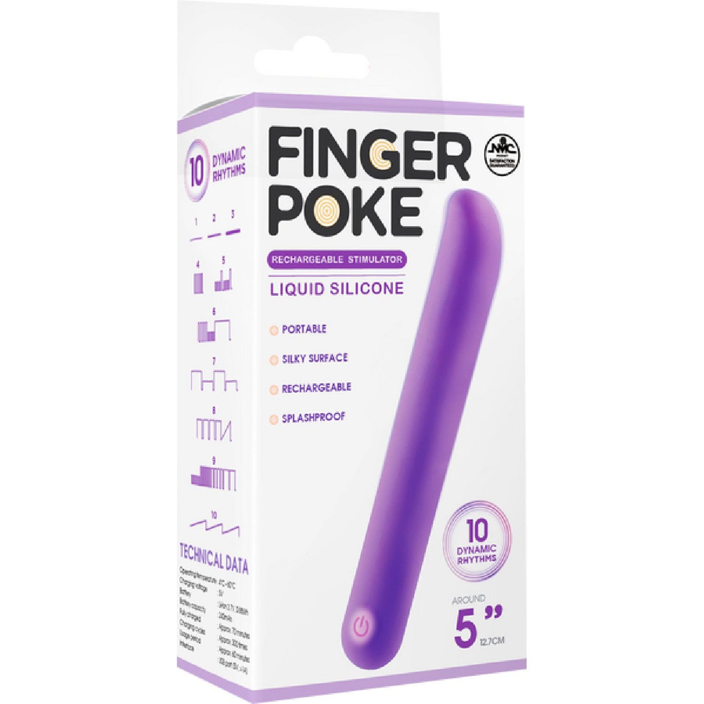 Excellent Power – Finger Poke 5" Rechargeable Stimulator | Compact Silicone Vibe