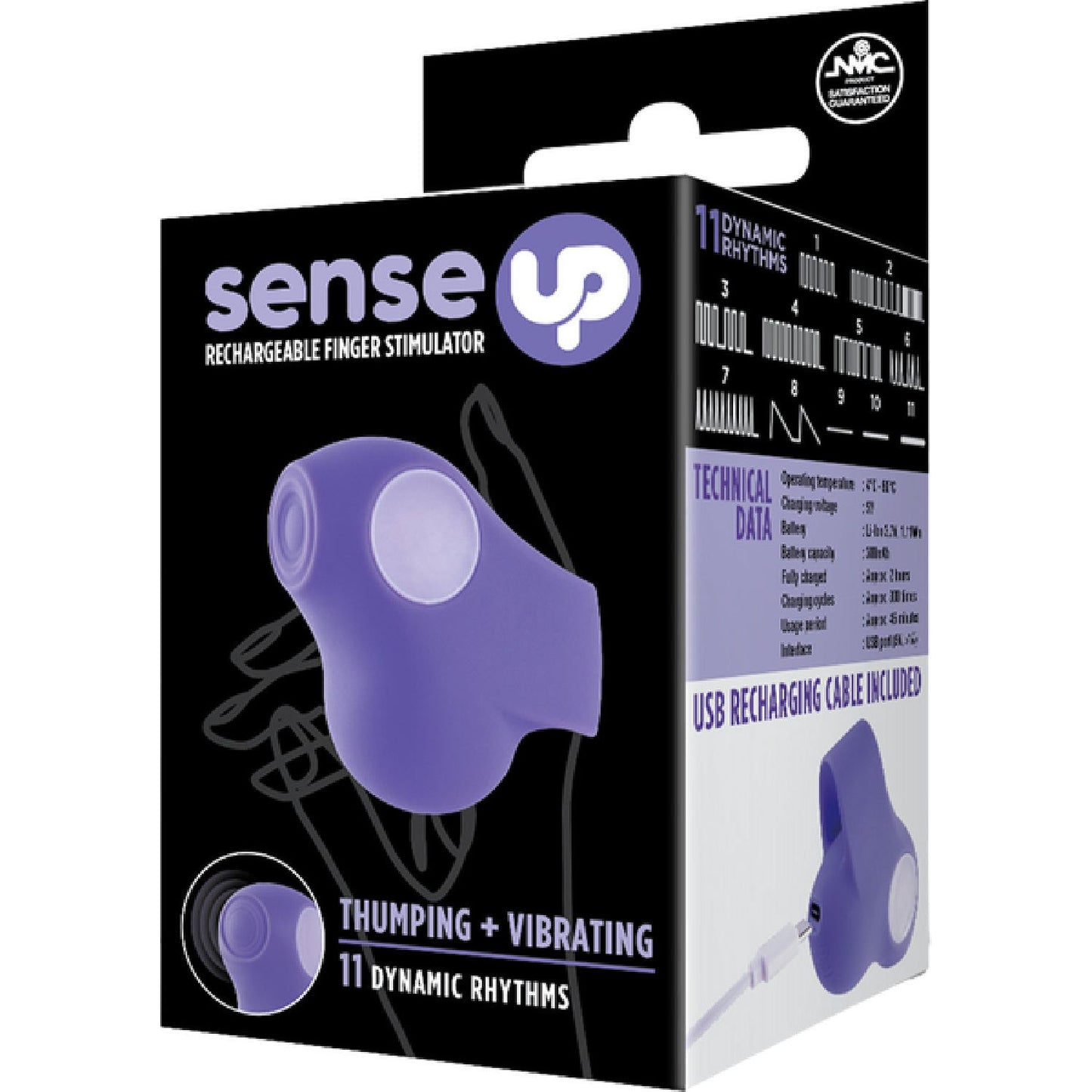 Excellent Power – Sense Up Rechargeable Finger Stimulator | Thumping & Vibrating Finger Toy