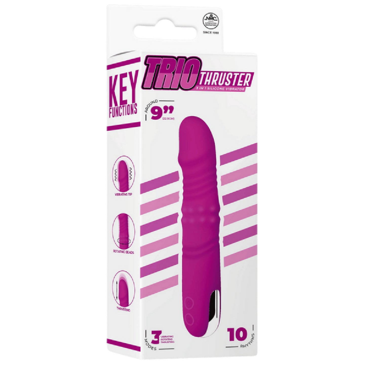Excellent Power – Trio Thruster 3-in-1 Silicone Vibrator | Triple Action Rechargeable Vibrator