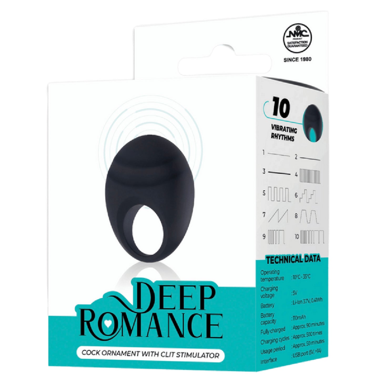 Excellent Power – Deep Romance Cock Ornament with Clit Stimulator | Vibrating Cock Ring