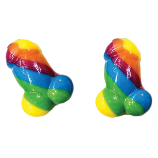 Hott Products Unlimited - Rainbow Pecker Bites | Edible Pecker Shaped Candy