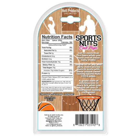 Hott Products Unlimited – Sports Nuts Cock Pop | Novelty Lollipop