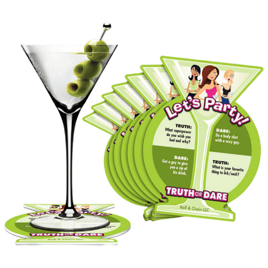 Ball & Chain - Truth or Dare Party Coasters | Adult Party Game