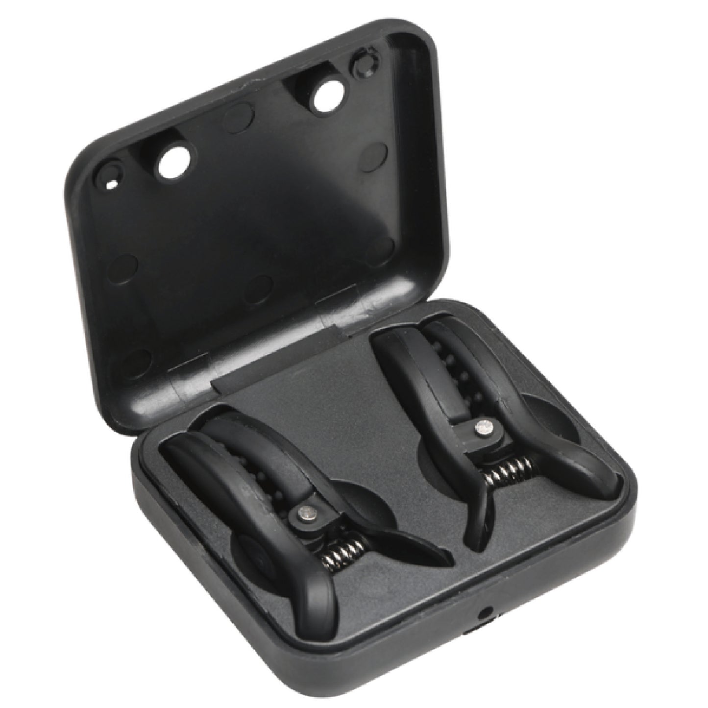 Master Series - Dark Grip Vibrating Nipple Clamps | Black