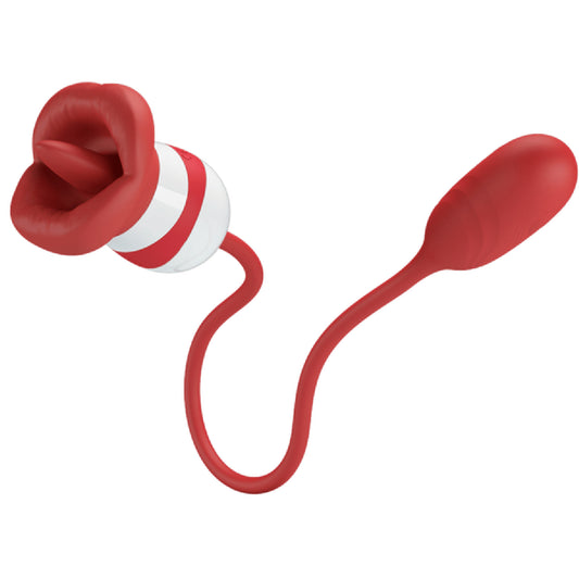 Pretty Love – Aliyah | Mouth-Shaped Vibrator with Thumping Bullet