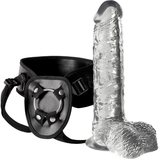 Excellent Power - Invisible Hunter Ultra Clear Dong With Harness 7" | Strap-On