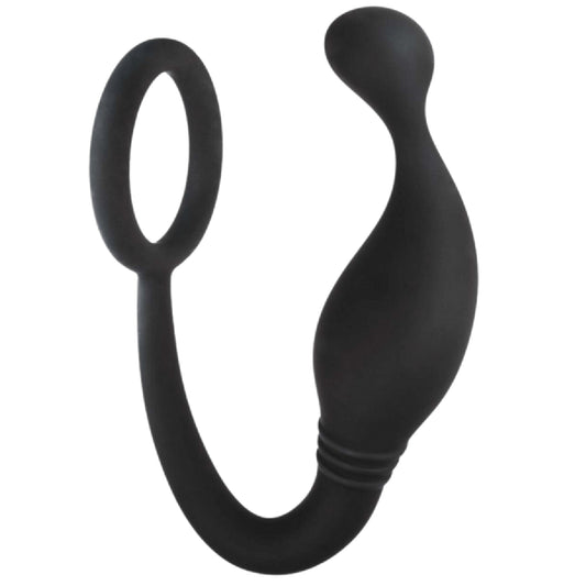 Excellent Power – Jet Horny 4" Prostate Plug with Love Ring | Prostate Plug & Cock Ring Combo