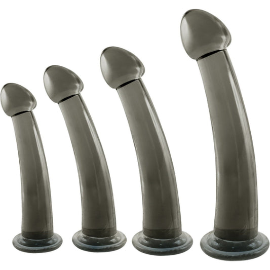 Excellent Power - Black Axinite 4-In-1 Anal Plug Kit Set | Anal Plug Kit