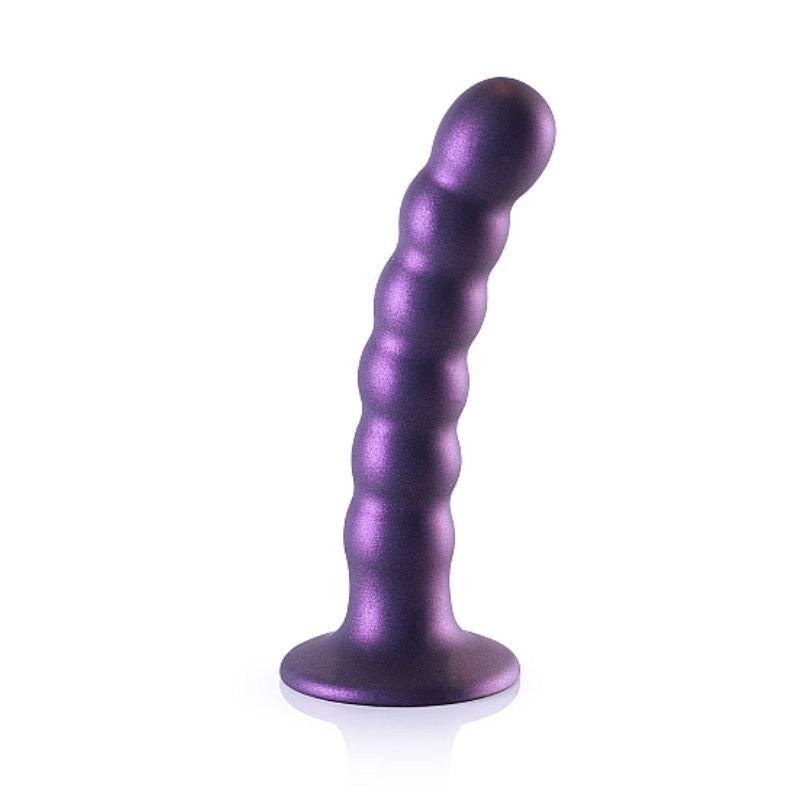 Ouch! - 5 Inch Beaded Silicone G-Spot Dildo | Metallic Range