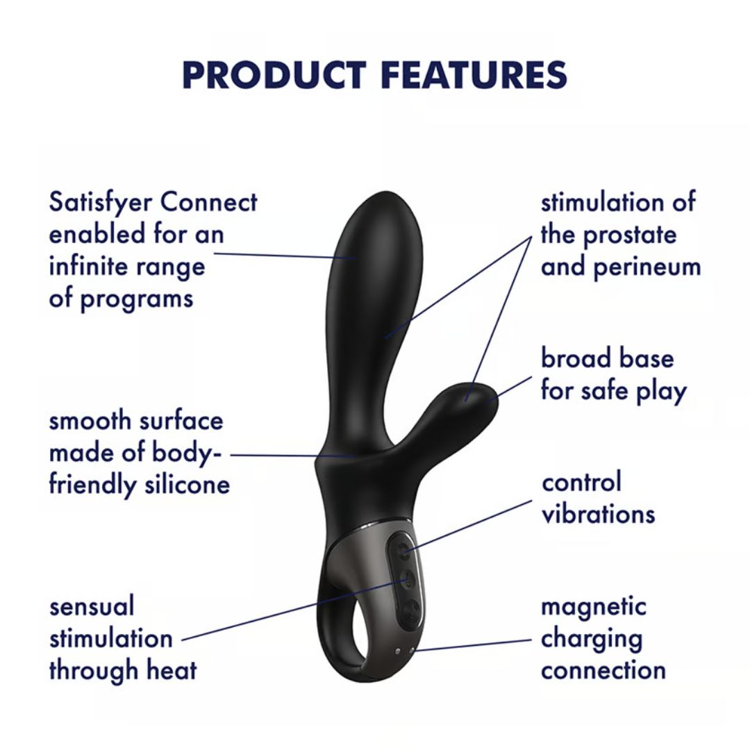 Satisfyer - Heat Climax + Connect App | Unisex Heated Anal Vibrator