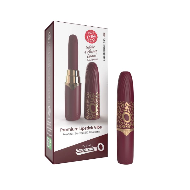 Screaming O - My Secret Premium Vibrating Lipstick | 4 Piece Set