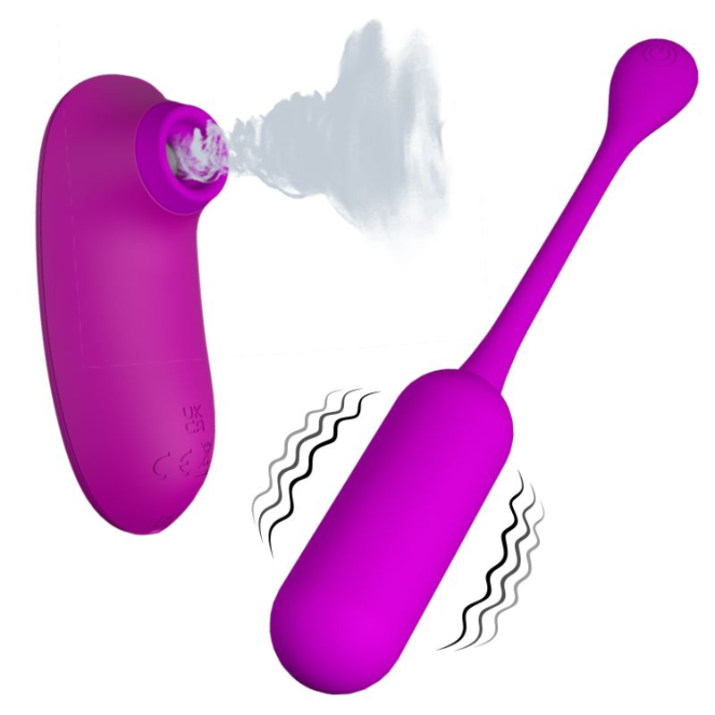 Pretty Love - Curupira | 2-in-1 Vibrating Egg & Air Pulse Stimulator Kit