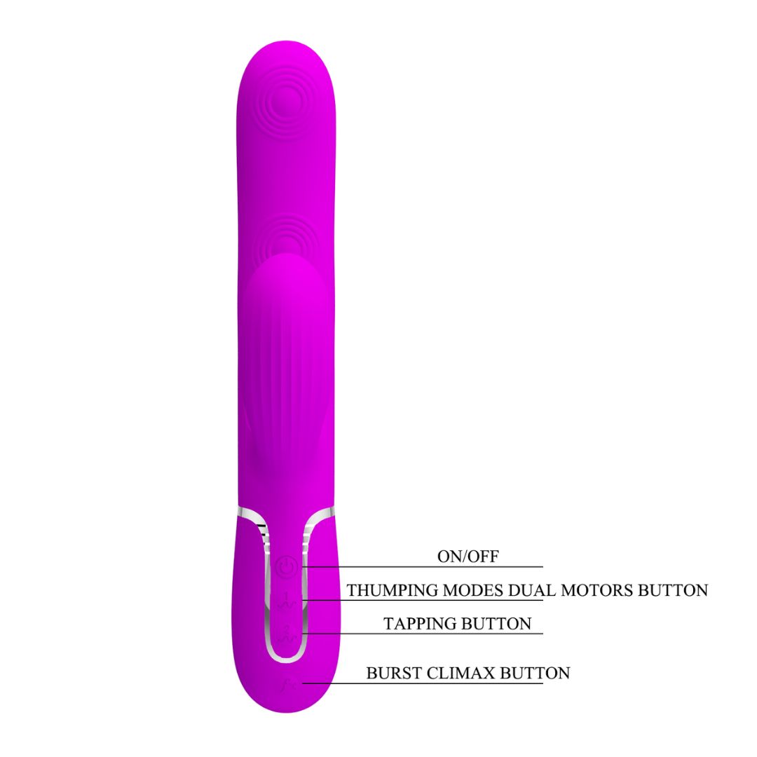 Perdita - 3-in-1 Multi-Function Vibrator | Air Pulse & G-Spot Stimulator