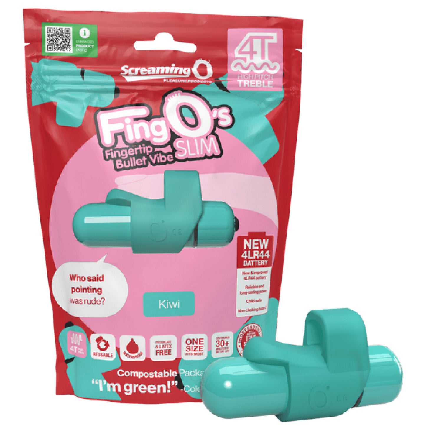 Screaming O - FingO’s Slim 4T High Pitch Treble | Fingertip Bullet Vibrator