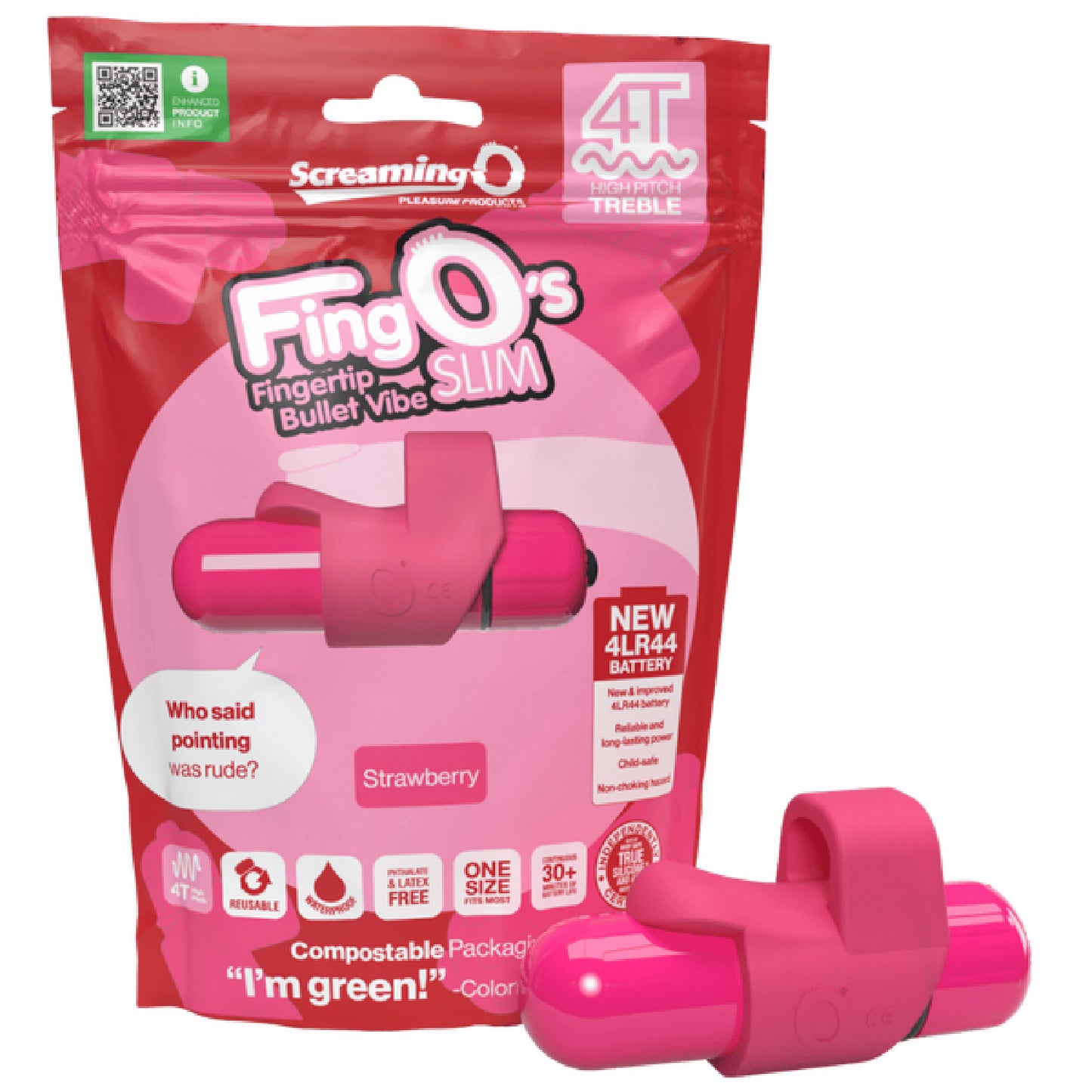 Screaming O - FingO’s Slim 4T High Pitch Treble | Fingertip Bullet Vibrator