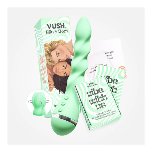 ONLINE ONLY Vush - Vibe With Us Kit | Siren Twist Vibrator & Curiosity Cue Cards