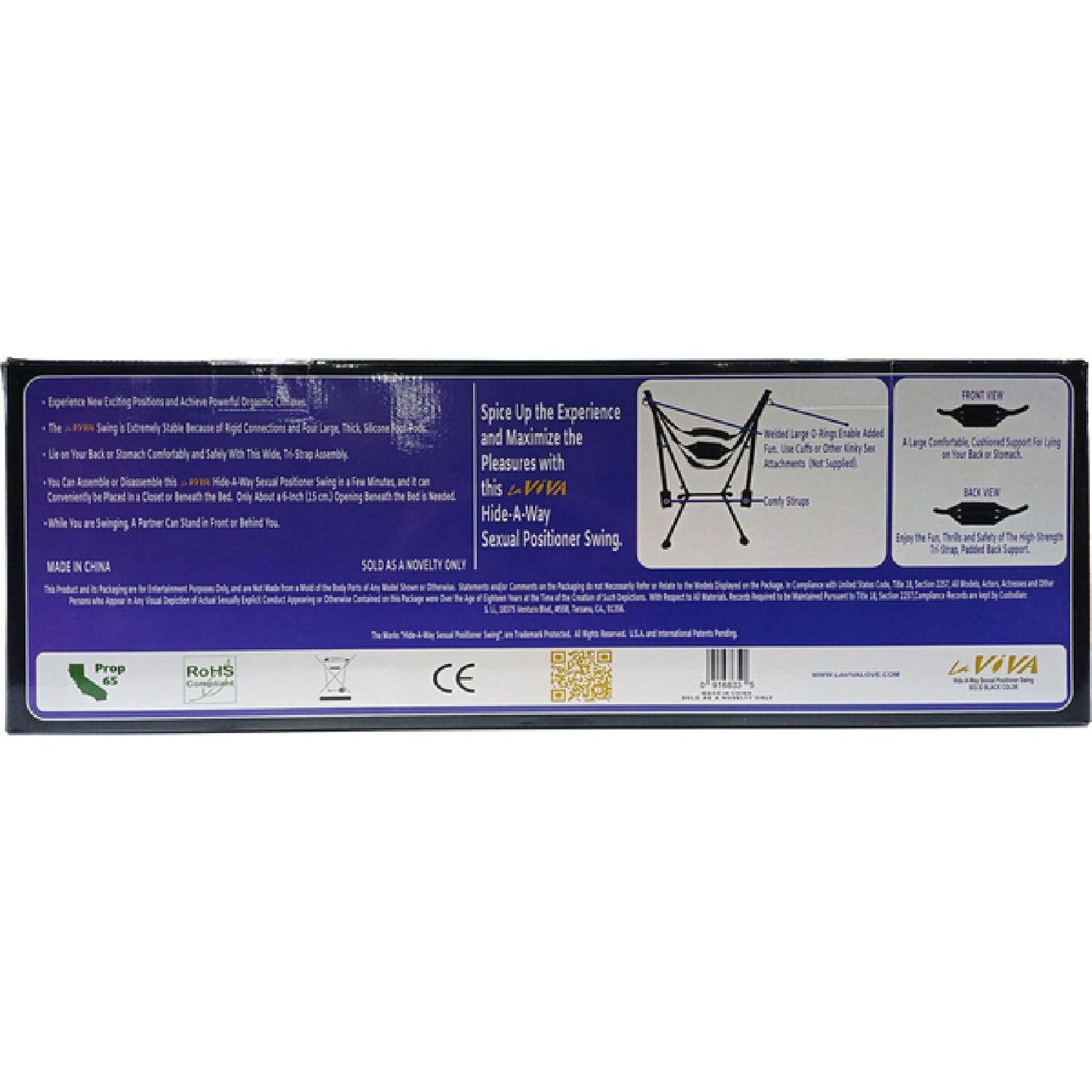 LaViva – Hide-A-Way Sexual Positioner Swing | Free Standing Sex Swing