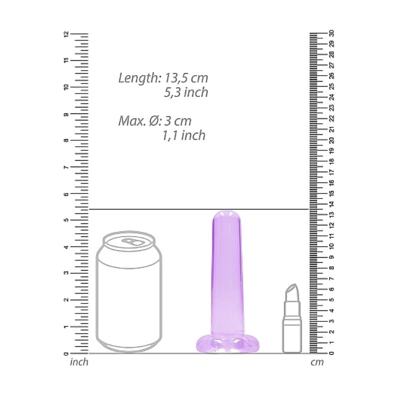 Real Rock - Non Realistic Dildo w/ Suction Cup 5" | Assorted Colours